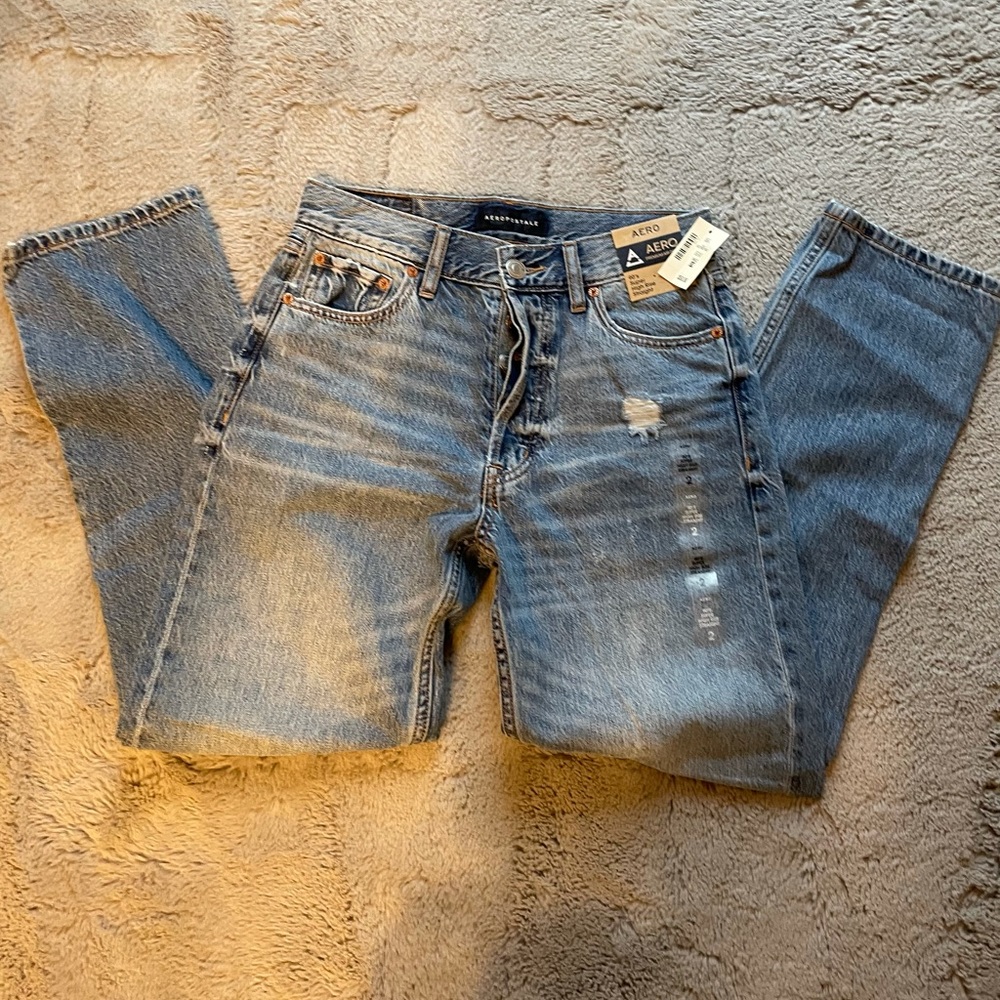 Hollister 90’s super high rise straight jeans